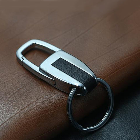 Portachiavi en peau avec anneau unique en métal Portachiavi pour auto en métal Portachiavi multifunzionale Portachiavi Anelli Porta chiavi per auto, Single Ring