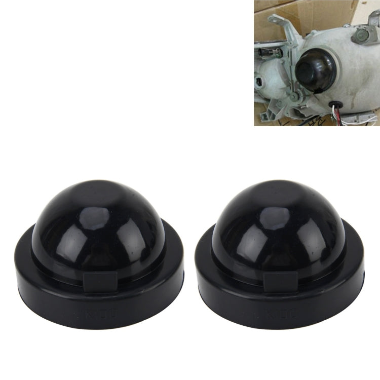 K100 Universal LED Headlight Dust Cover Seal Caps - 2 Pack
