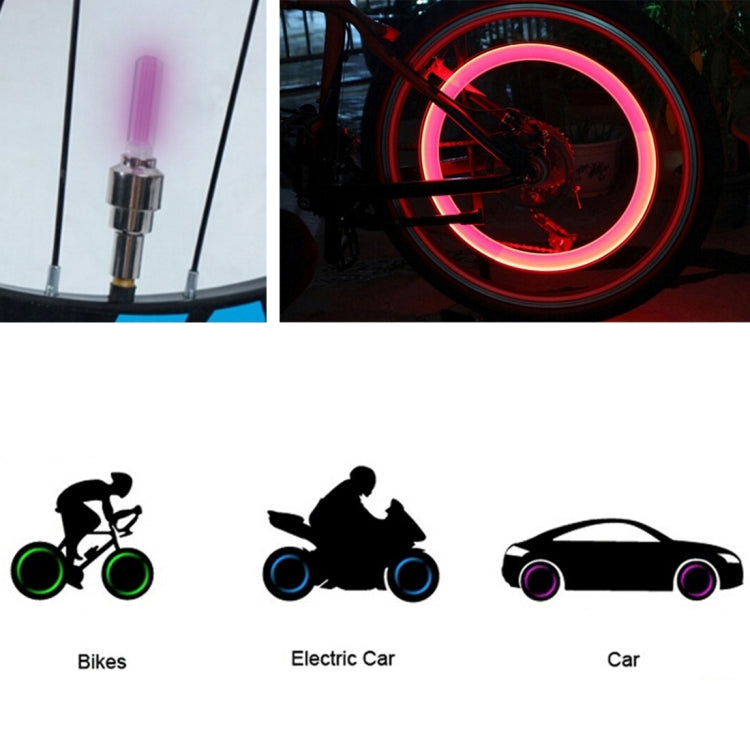 2 PCS Wheel Tyre Lamp with Battery for Bikes and Motorbikes