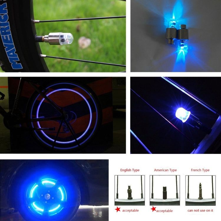 2 Pack Valve Cap Light for Bicycle Tires - Bright & Durable