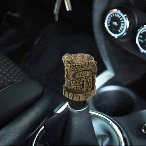 Pomellis de changement modifiés en résine avec leva du changement pour voiture en forme d'avatar en legno universale, forme d'avatar en bois