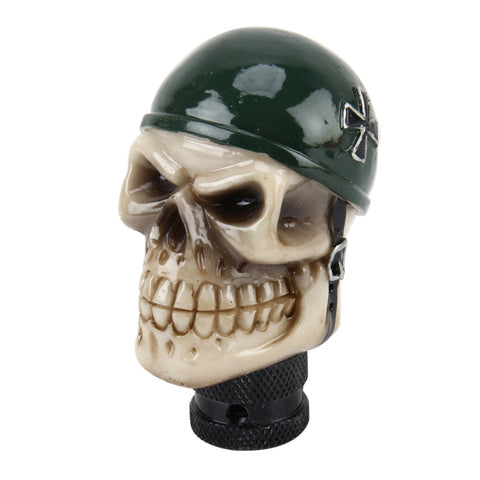 Teschio universale con forma di cappello Pomello del cambio per auto Pomello del cambio per auto modificato Pomello della leva del cambio automatico Pomello del cambio in resina, Skull Head Shape 5