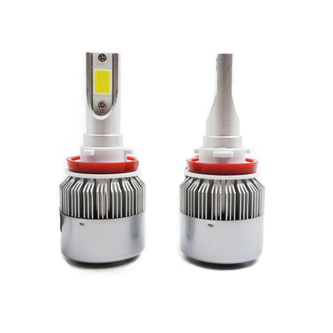 2 pezzi H8/H11 18W 1800LM 6000K impermeabile IP68 faro LED per auto con 2 lampade LED COB, DC 9-36V, H8/H11 - Novalix Store