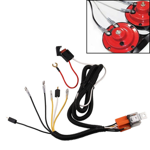 Kit de relais de câblage de clacson 12V pour clacson avec souffle de tonalité pour le montage de votre grille de camion pour voiture, Kit de relais de faisceau de câblage de klaxon 12V