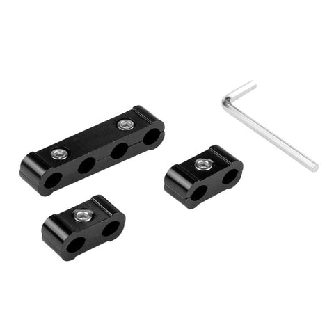 Kit morsetto organisateur diviseur séparateur fil candela moteur en aluminium de 3 pièces