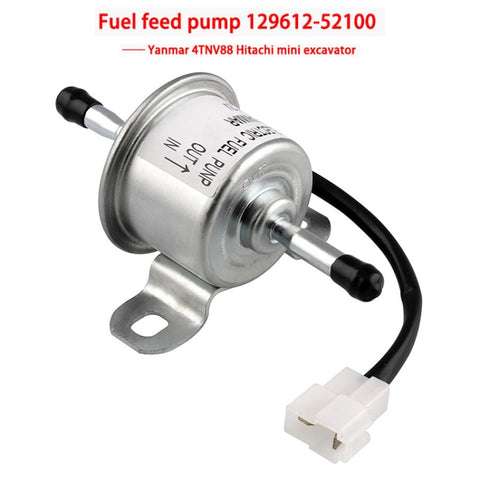 Pompe à carburant électrique externe pour injection en ligne de 90 l/h pour voiture 129612-52100 pour mini pelle Yanmar 4TNV88 Hitachi, pompe à carburant d'injection en ligne pour voiture 90L/H