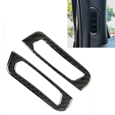 Adhésif décoratif en fibre de carbone pour l'air d'une colonne de 2 pièces pour Jeep Grand Cherokee, sortie d'air