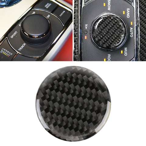 Autocollant décoratif en fibre de carbone pour la rotation de la tasse de l'eau pour voiture pour Jeep Grand Cherokee, bouton de rotation de la tasse d'eau