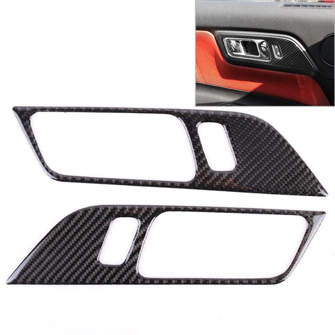 Autocollant décoratif pour poignée de porte de voiture à 2 pièces pour Ford Mustang, poignée de porte