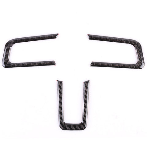 Autocollant décoratif pour impulsions de volant de voiture à 3 pièces pour Ford Mustang, Bouton de volant