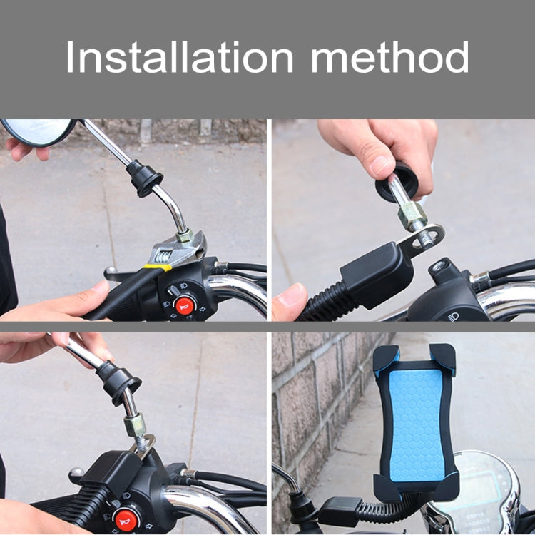 360° Motorcycle Phone Holder for 3.5-6.5 Inch Devices