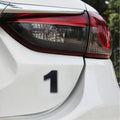 3D Number One Car Badge Emblem Self-Adhesive Sticker