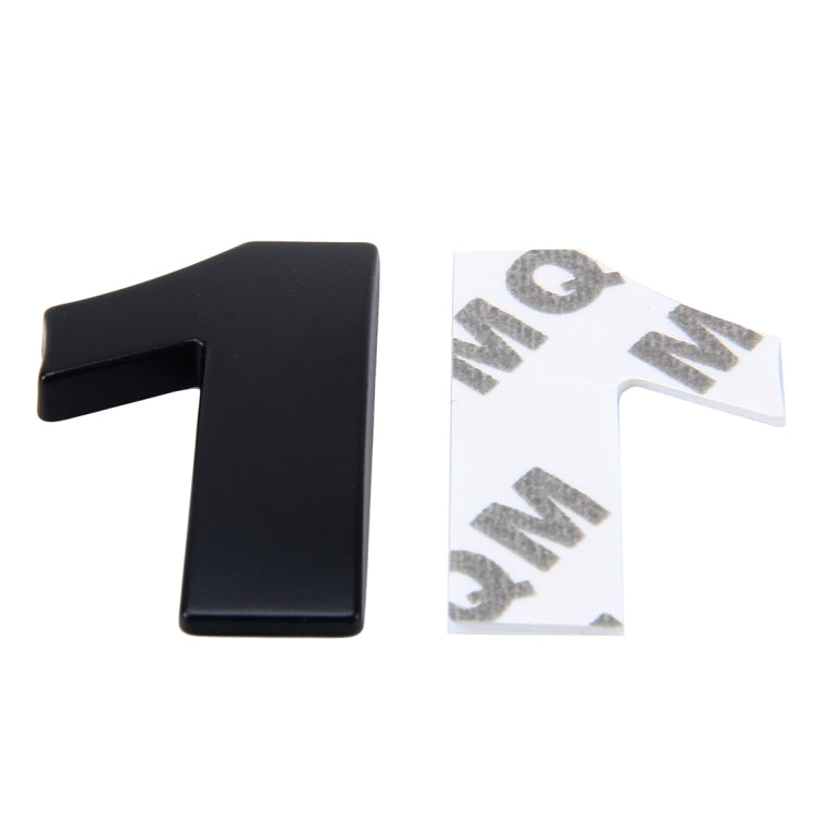 3D Number One Car Badge Emblem Self-Adhesive Sticker