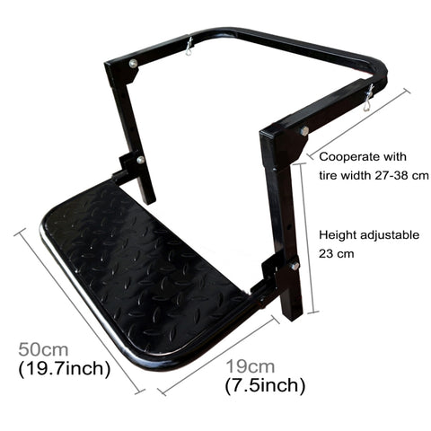 Scaletta pour voiture portable Pieghevole pour le montage de vos pneumatiques Scaletta pour camions, camions, SUV, support de pneu