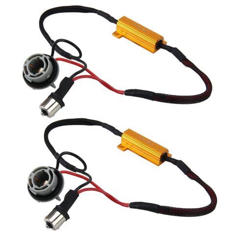 2 pezzi 1156/BA15S Car Canbus Error Canceler Decoder Resistore di carico LED 50W 8 Ohm Nessun decodificatore lampeggiante, 1156 - Novalix Store