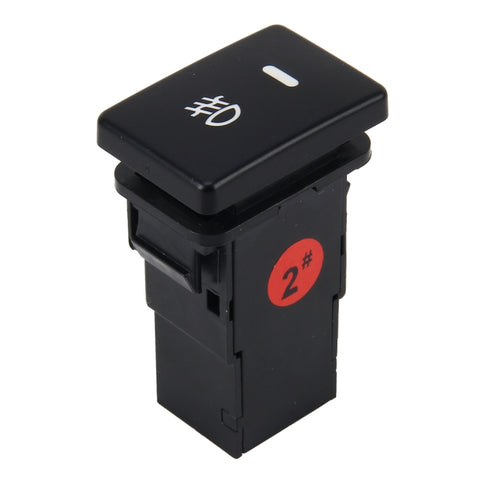 Fendinebbia for auto Indicatore Lampada 5 PIN Interruttore a pulsante di accensione and spegnimento Controllo 4 cavi Fendinebbia per auto a 5 pin pulsante On-Off for Toyota, dimensions ridotte: 5*2.2*1.7 cm, avec câble