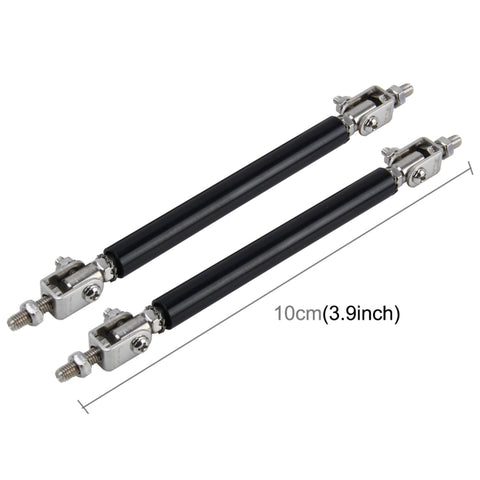 Modifica auto da 2 pezzi grande circondata dell'asta Leva telescopique Barre antérieure et postérieure Fisse Labbro anteriore Pala posteriore Asta piccola regolabile, Lunghezza: 10 cm, Longueur: 10 cm