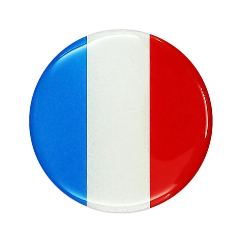 4 adesivi decorativi per mozzo ruota in metallo con motivo bandiera francese per auto, diametro: 5,8 cm, France Flag - Novalix Store