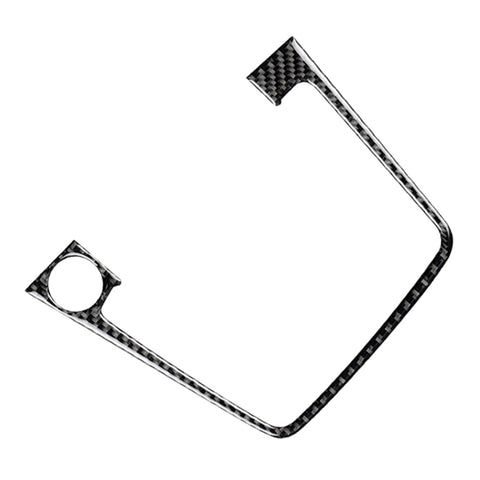 Adhésif décoratif pour panneau de position du changement de vitesse en fibre de carbone pour voiture pour Volkswagen Golf 7 2013-2017, avec panneau de position de vitesse et d'arrêt, guide vers le haut, panneau de position de vitesse