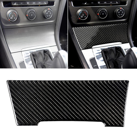 Adhésif décoratif pour accessoires en fibre de carbone pour voiture pour Volkswagen Golf 7 2013-2017, allume-cigare