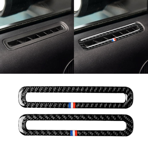 Adhésif décoratif pour porte d'air en fibre de carbone couleur USA pour 2 pièces pour Ford Mustang 2015-2017, sortie d'air de porte