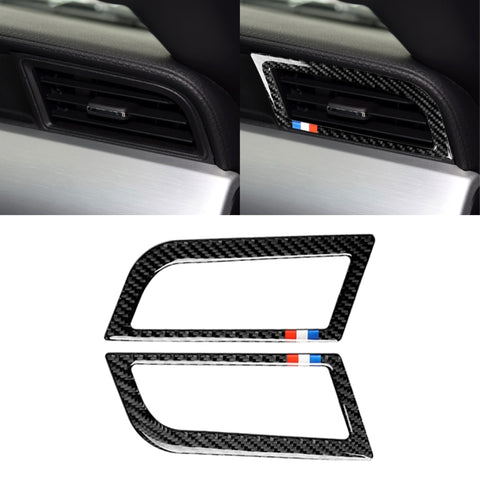 Adhésif décoratif pour sortie d'air latérale en fibre de carbone couleur USA pour 2 pièces pour Ford Mustang 2015-2017, sortie d'air latérale