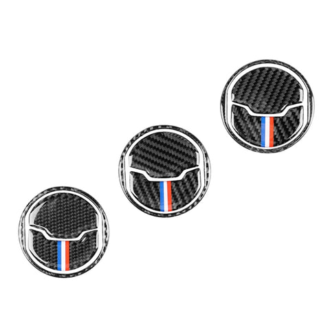Adhésif décoratif pour support d'air en fibre de carbone couleur USA de 9 pièces pour Ford Mustang 2015-2017, sortie d'air
