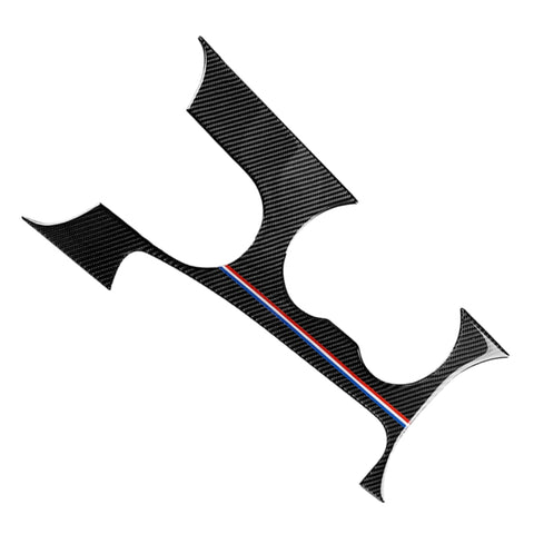 Adesivo decorativo per pannello di posizione dell'ingranaggio della guida sinistra in fibra di carbonio color USA per auto per Ford Mustang 2015-2017, Left Drive Gear Position