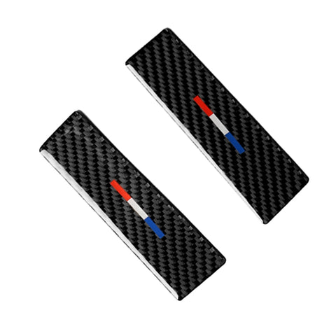 Autocollant décoratif pour commande centrale en fibre de carbone couleur USA pour 2 pièces pour Ford Mustang 2015-2017, Commande centrale