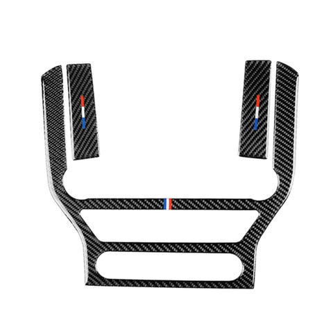 Adesivo decorativo per pannello di controllo centrale in fibra di carbonio color USA per auto per Ford Mustang 2015-2017, Central Control Panel