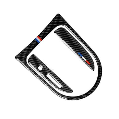 Adesivo decorativo con cornice del pannello del cambio in fibra di carbonio di colore USA da 3 pezzi per Ford Mustang 2015-2017, guida a sinistra, Gearshift Panel Frame