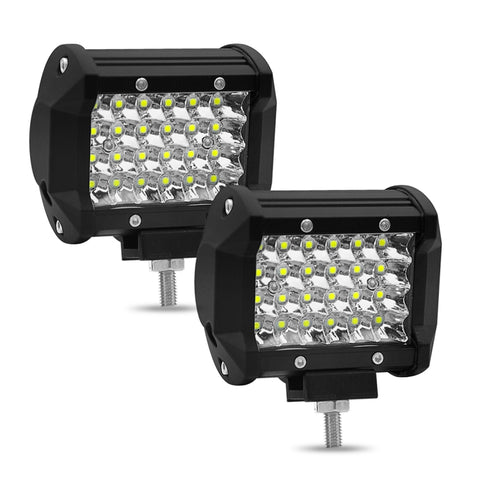 Striscia LED da 4 pollici 18W 1800LM 4 file di lavoro Refit Lampada per fuoristrada Lampada da tetto per tetto, 4 inch 72W