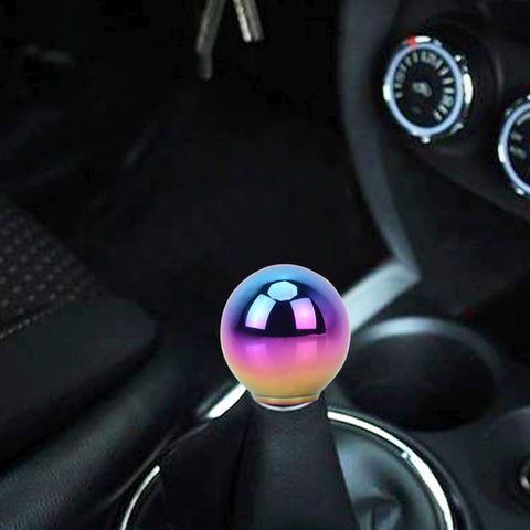 Copri cambio avvitato blu sfumato per auto universale per veicoli Pomello cambio manuale automatico in alluminio, Universal Gear Shift Knob
