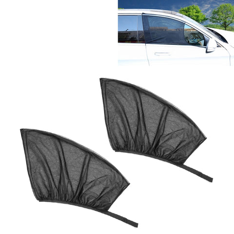 2 pezzi di copertura parasole per finestrino anteriore per auto, filato netto, protezione solare, dimensioni: 75 x 50 cm., Size: 120*70cm - Novalix Store