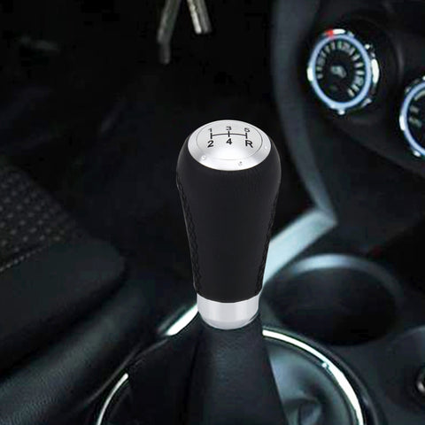 Levier de changement de vitesse modifié pour voiture universelle, levier en peau noire, pommeau de changement manuel à 5 ​​marches, pommeau de levier de vitesse à 5 vitesses