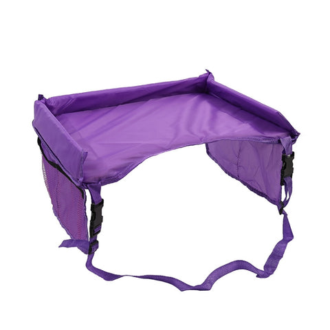 Vassoio per attività per seggiolino auto giocattolo per snack da viaggio per passeggino per bambini, Violet, Rose, Baby Blue, Noir