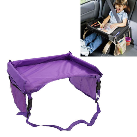 Vassoio per attività per seggiolino auto giocattolo per snack da viaggio per passeggino per bambini, Violet, Rose, Baby Blue, Noir