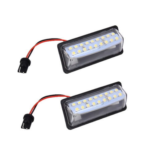 2 pz. Luce targa a LED 18-SMD Lampadine Lampade per Nissan/Teana 03 / Tada 03-08 /Sylphy 2008 /Sunny 2001-2006,2W 120LM,6000K, DC12V (luce bianca), for Nissan - Novalix Store