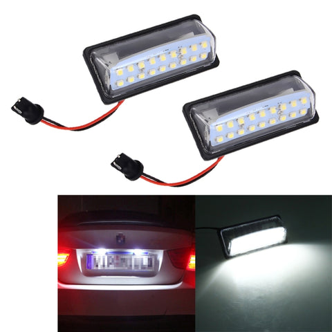 Luce Targa LED 18-SMD per Nissan - 2 Pezzi, 2W 120LM, 6000K, DC12V