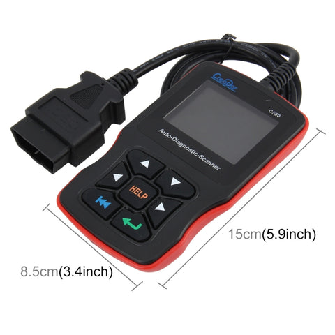 Scanner di codici C500 Display da 320 * 240 pixel Scanner per auto Lettore di codici di errore Aggiornamento scanner Strumento diagnostico automobilistico online, supporto scheda SD, C500