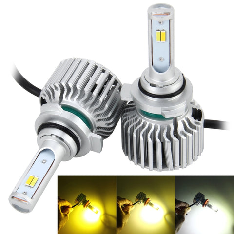 2 pezzi 9012 26W 2250LM faro per auto LED luce automatica funzione CANBUS integrata (luce bianca, luce gialla, luce bianca calda), DC 9-16V, 9012 - Novalix Store