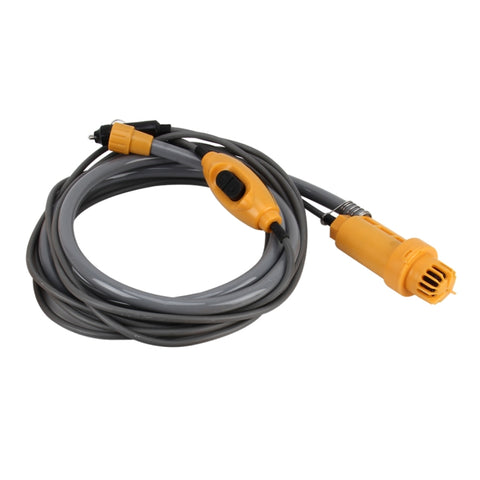DC 12V Fare la doccia Lavare l'auto Lavare il piatto Set doccia per automobile regolabile con alimentazione idrica con tube in plastica de 2 m, 2m