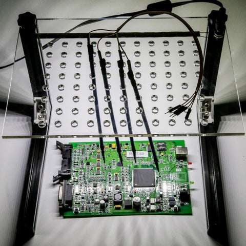Telaio LED BDM Telaio porta targa LED ECU BDM con 4 penne sonda ECU modificata per KESS, KTAG, FGTECH, BDM100, KTM100, CMD, DIMSPORT AIDS Strumento di ottimizzazione chip ECU automatica, LED BDM Frame
