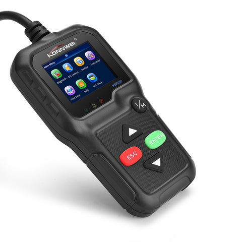 KONNWEI KW680 Mini OBDII Strumenti di scansione diagnostica automatica per auto Strumento di scansione adattatore per scansione automatica (può rilevare batteria e tensione, rilevare solo auto a benzina 12V), KW680