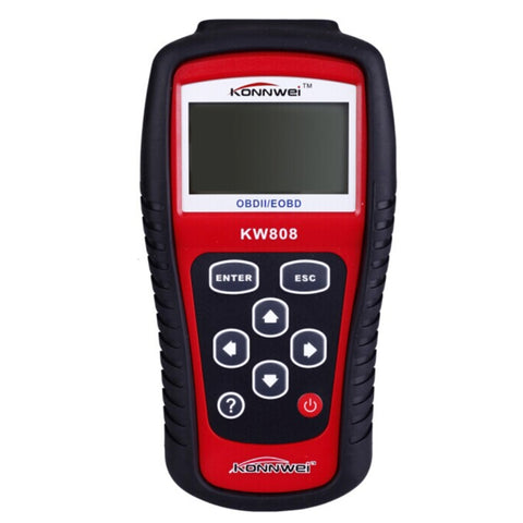 KONNWEI KW808 EOBD/OBDII Outils de diagnostic automatique pour scanner de voiture Lecteur de codes CAN Scanner Outil de scanner adaptateur pour scanner automatique (peut fonctionner uniquement avec une essence 12 V), KW808