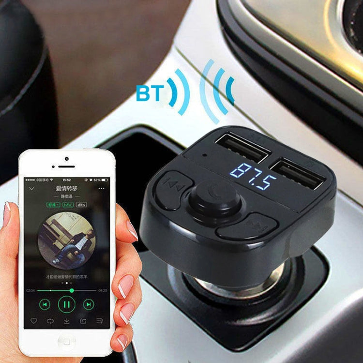 X8 Car MP3 Wireless Stereo FM Transmitter with Dual USB
