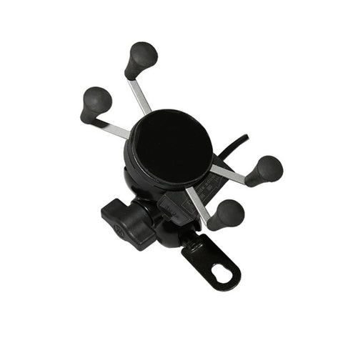 Caricatore Universale USB per Moto 12V con Supporto per Smartphone