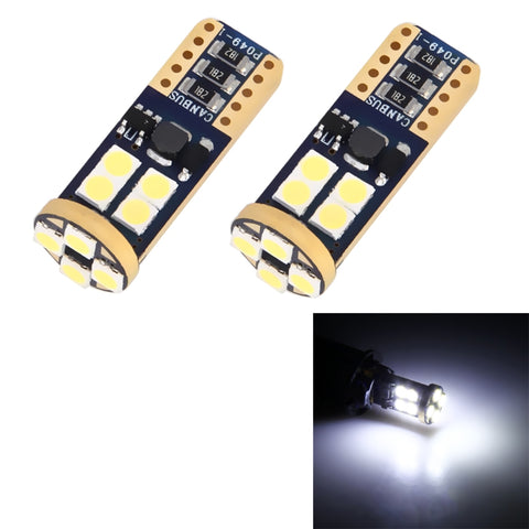 2 PZ T10/W5W/194/501 4W 280LM 6000K 12 SMD-2835 Lampadine LED Lampada da lettura per auto Luce d'ingombro con decodificatore, DC 12V, 2 PCS T10/W5W/194/501 - Novalix Store