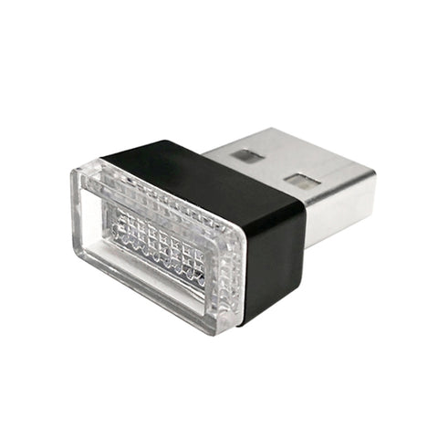 Lampada decorativa per illuminazione di emergenza a LED USB per auto universale per PC, Ice Blue, Blue Light, Pink Light, Green Light, Red Light, White Light, Yellow Light