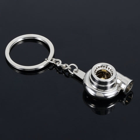 Portachiavi portachiavi avec ciondolo en forme de turbocompresseur pour voiture en alliage de zinc, couleur décontractée, en forme de turbocompresseur